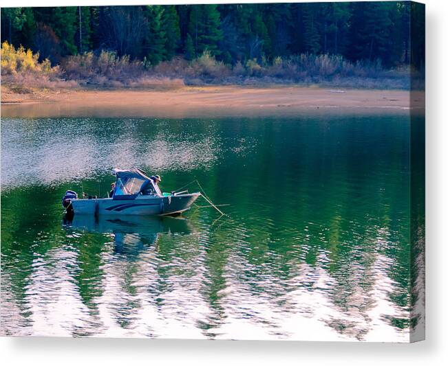 Boat Canvas Print featuring the photograph Tuesday's Dinner by Jan Davies