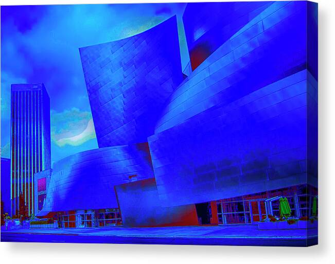 Concert Hall Canvas Print featuring the photograph Walt Disney Concert Hall #1 by Joseph Hollingsworth