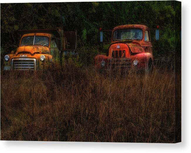 Karly Canvas Print featuring the photograph Karly's Trucks by Thomas Hall