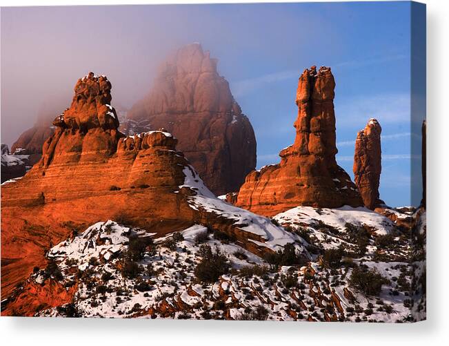 Garden Of Eden Canvas Print featuring the photograph Arches National Park Utah #2 by Douglas Pulsipher