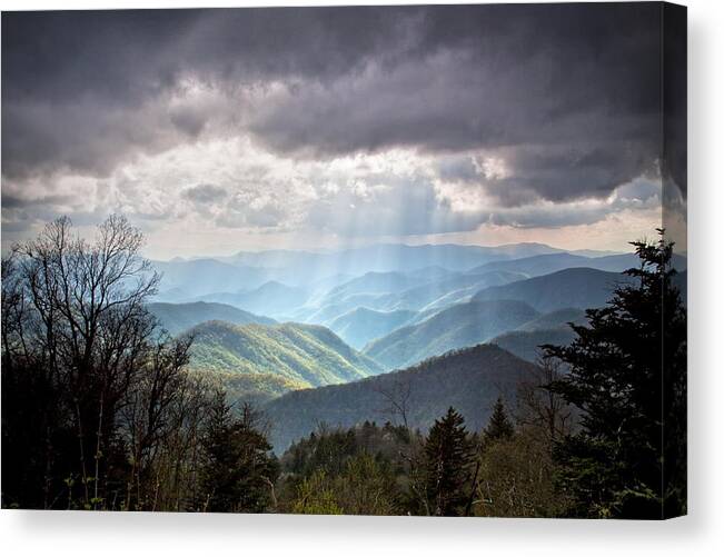 Blue Ridge Parkway Canvas Print featuring the photograph New Beginning #2 by Rob Travis