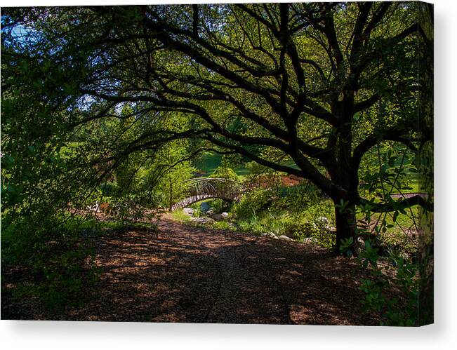 Duke Gardens Canvas Print featuring the photograph Duke Gardens #9 by Gene Hilton