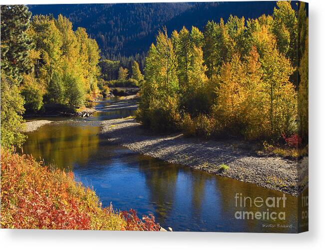Autumn Canvas Print featuring the photograph Autumn Blaze by Winston Rockwell