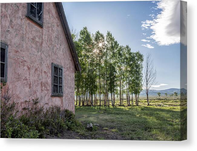 Horizontal Canvas Print featuring the photograph Behind the House by Jon Glaser