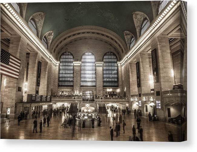 Nyc Canvas Print featuring the photograph Central Station by Stacey Granger
