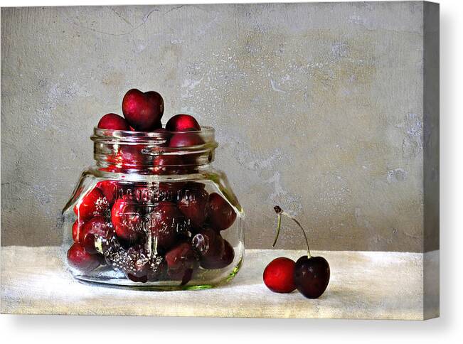 Cherries Canvas Print featuring the photograph Cherries by Carol Eade