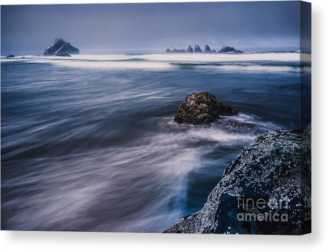 Sea Stacks Canvas Print featuring the photograph Foggy by Gene Garnace