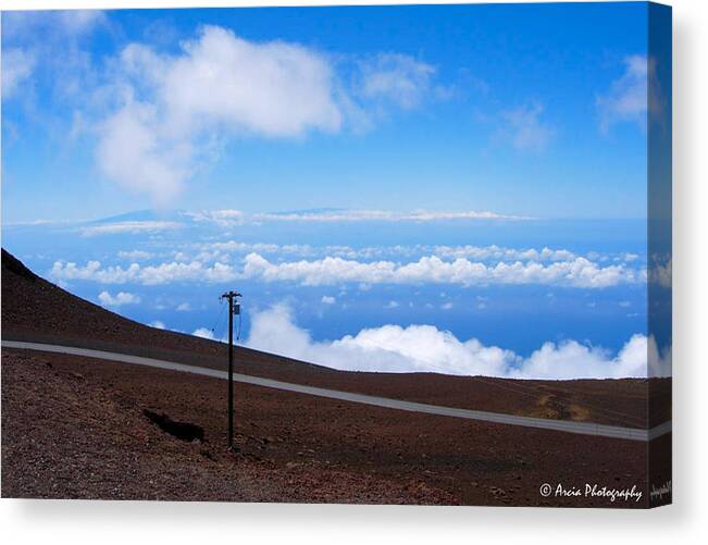 Haleakala Canvas Print featuring the photograph Haleakala's Heaven by Ken Arcia