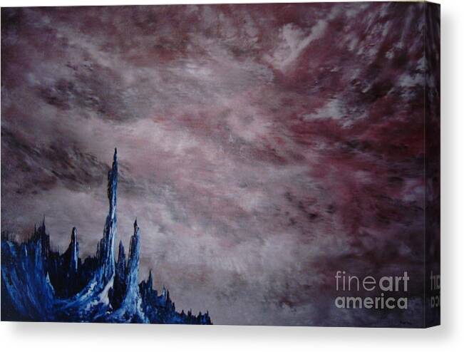 Original Oil Painting Canvas Print featuring the painting Lands A Far II by Stuart Engel