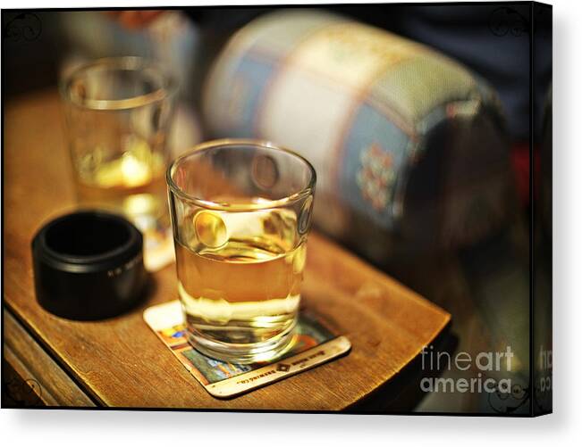 Drink Glass Canvas Print featuring the photograph Last Drink by Stacie Siemsen