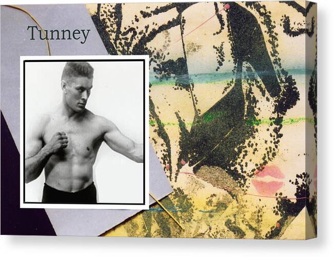 Boxers Canvas Print featuring the photograph Love and War Tunney by Mary Ann Leitch