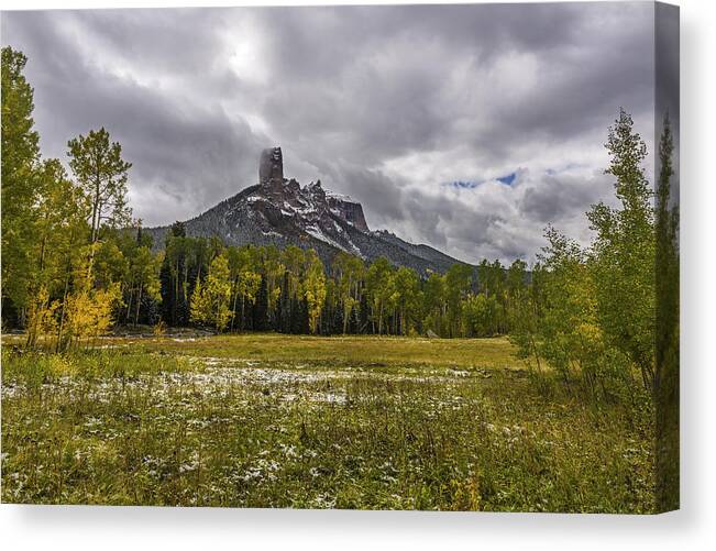 Art Canvas Print featuring the photograph Mountain in the Meadow by Jon Glaser
