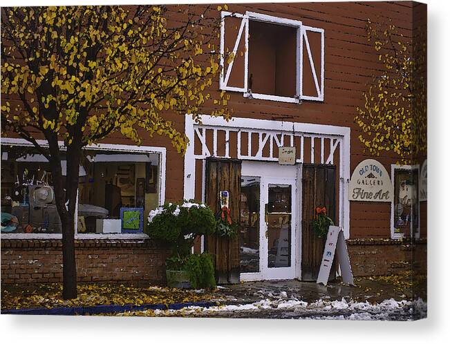Old Town Gallery Canvas Print featuring the photograph Old Town Gallery by Sherri Meyer