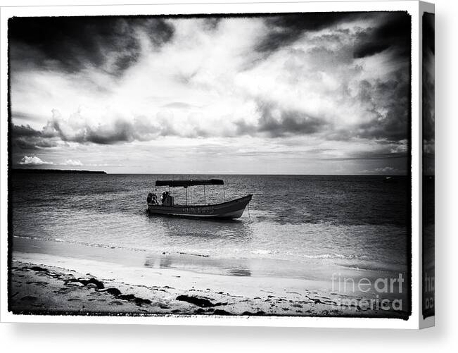 Only Way Off This Island Canvas Print featuring the photograph Only Way Off This Island by John Rizzuto