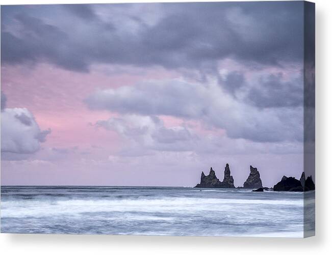 Blue Canvas Print featuring the photograph Pillars of Iceland by Jon Glaser