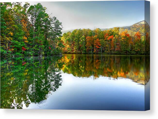 Table Rock Park Canvas Print featuring the photograph Table Rock - Reflection by Douglas Berry