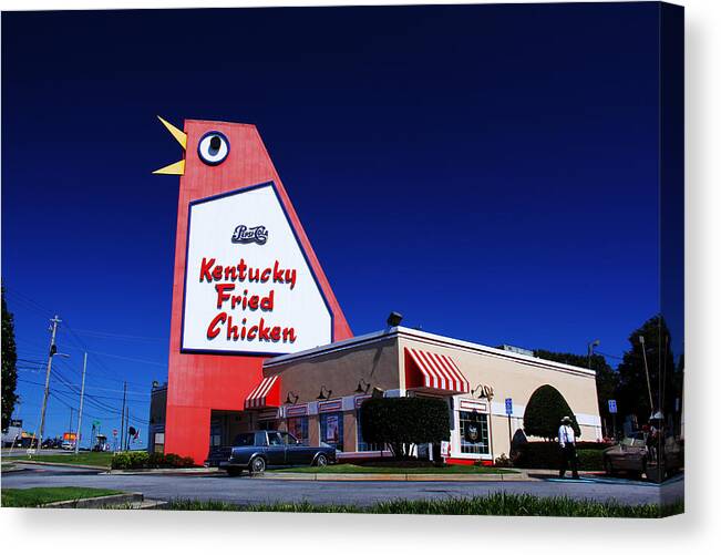 Food Canvas Print featuring the photograph The Big Chicken Restaurant - Atlanta, Georgia by Richard Krebs