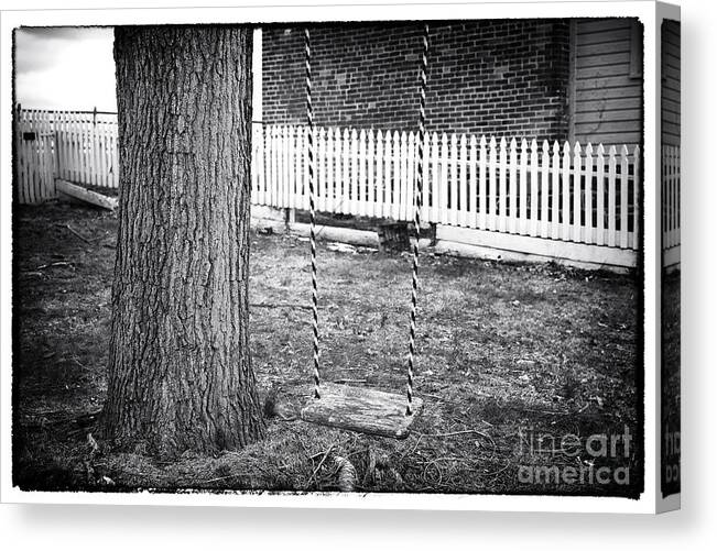 The Swing Canvas Print featuring the photograph The Swing by John Rizzuto