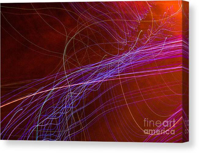 Abstract Canvas Print featuring the photograph Tunnel of Light 1 by Gerald Grow