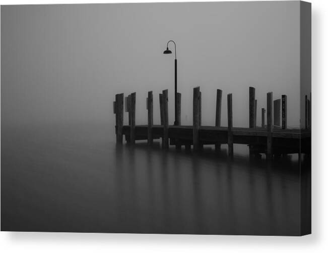 B&w Canvas Print featuring the photograph Unexpected Solitude by Robert Clifford