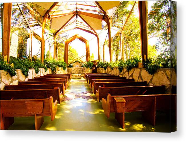 Chapel Canvas Print featuring the photograph Wedding Chapel by Joseph Hollingsworth