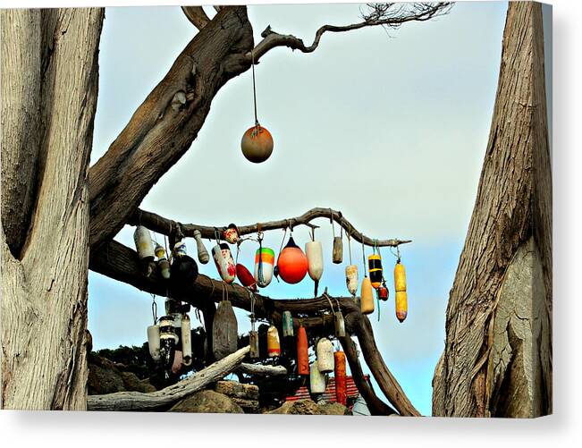 Buoy Canvas Print featuring the photograph The Buoy Tree by Jo Sheehan
