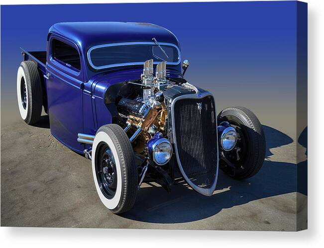 Ford Canvas Print featuring the photograph 33 Hot Rod Truck by Bill Dutting
