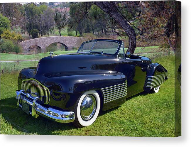 1938 Canvas Print featuring the photograph 38 Buick Y Job by Bill Dutting