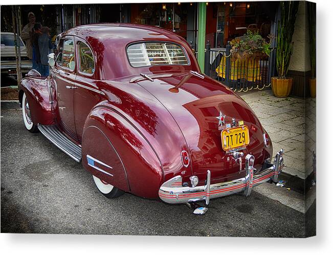 Chevy Canvas Print featuring the photograph 40 Chevy Escondido by Bill Dutting