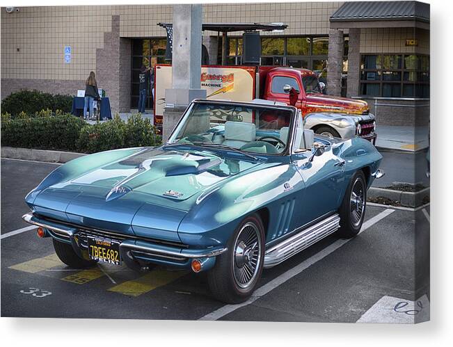 Chevy Canvas Print featuring the photograph 66 B B Roadster by Bill Dutting