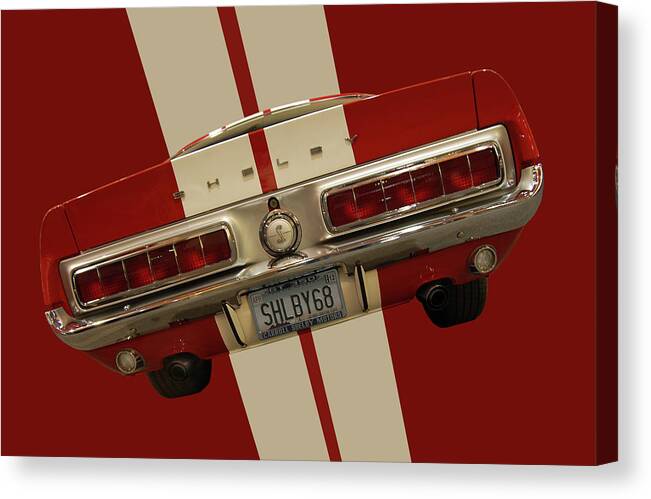 Shelby Canvas Print featuring the photograph 68 Shelby GT 350 by Bill Dutting