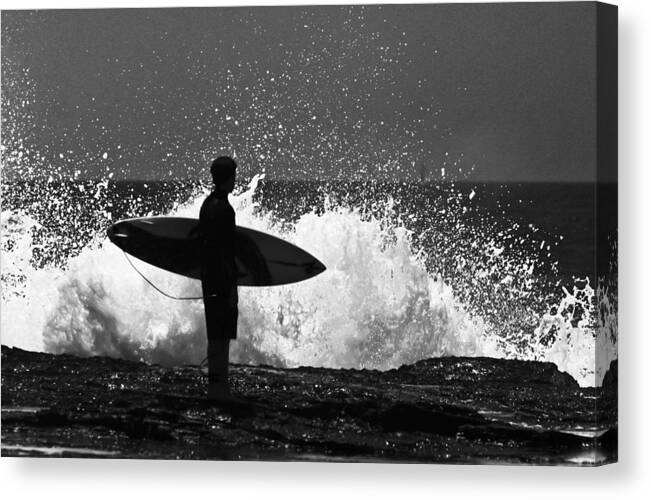 Surfer Canvas Print featuring the photograph Anticipation by Sheila Smart Fine Art Photography