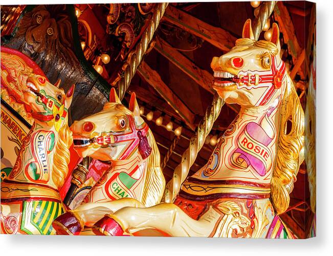 Amusement Canvas Print featuring the photograph At the Fairground by Rick Deacon