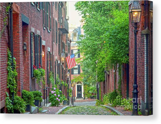 Beacon Hill Canvas Print featuring the photograph Beacon Hill by Susan Cole Kelly