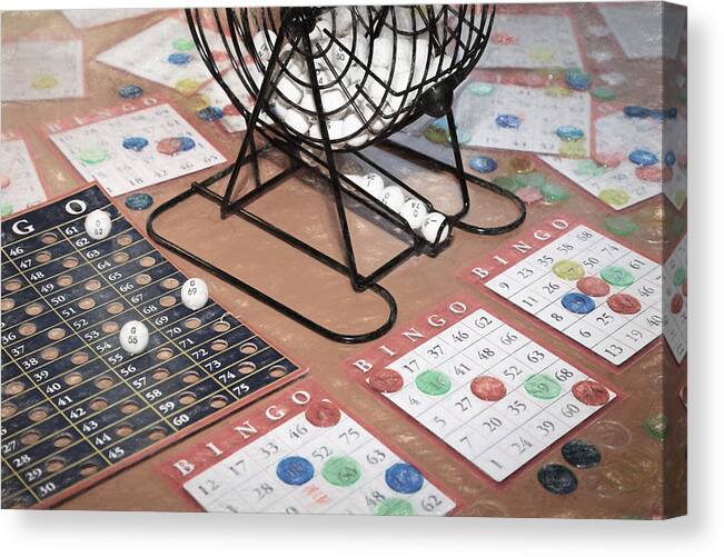 Bingo Canvas Print featuring the photograph Bingo by Donna Kennedy