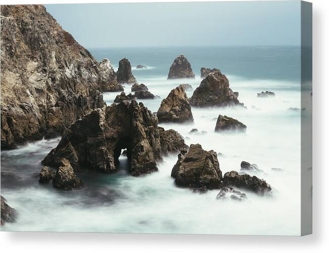 Bodega Bay Canvas Print featuring the photograph Bodega Bay Seascape by Lee Harland