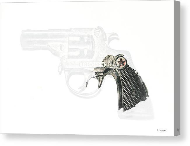 Cap Gun Canvas Print featuring the photograph Cap Pistol Artifact by Tony Grider