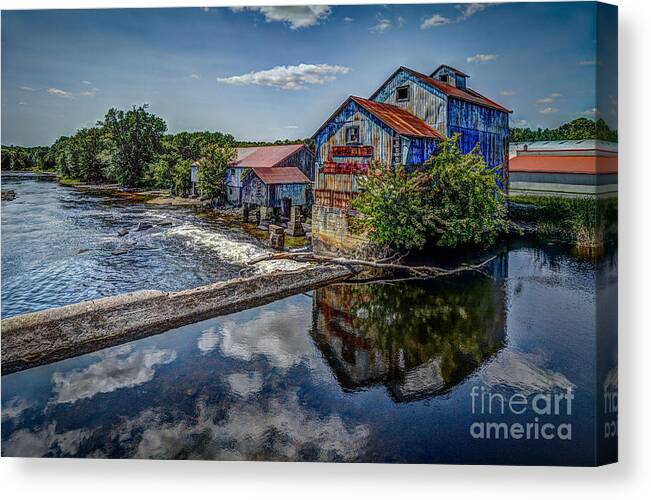 Abandoned Canvas Print featuring the photograph Chisolm's Mills by Roger Monahan