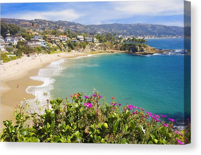 Scenery Canvas Print featuring the photograph Crescent Bay Laguna Beach California by Douglas Pulsipher