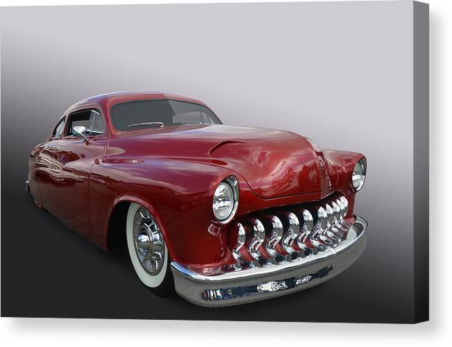 Mercury Canvas Print featuring the photograph Fab Merc Sled by Bill Dutting