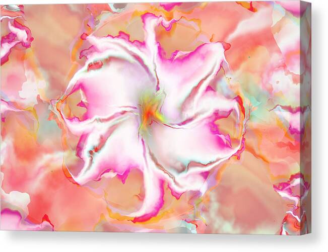 Fractal Canvas Print featuring the digital art Full Bloom by Richard Ortolano