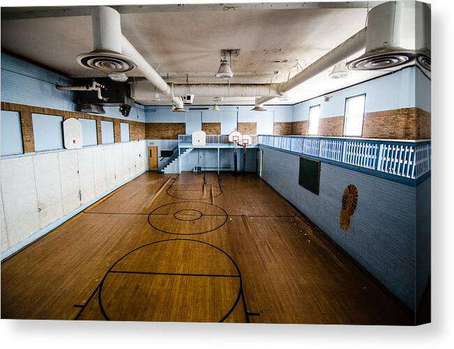 Abandoned Canvas Print featuring the photograph Full Court by Jonaya Riley