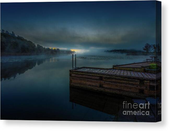 Calm Canvas Print featuring the photograph Grass Creek Sunrise 1 by Roger Monahan
