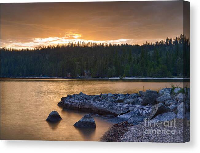 Coolin Canvas Print featuring the photograph Indian Creek Lights by Idaho Scenic Images Linda Lantzy