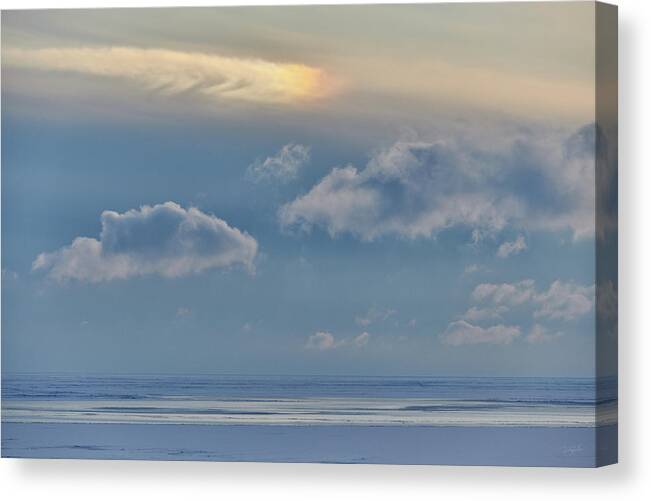 Iridescence Canvas Print featuring the photograph Iridescence Horizon by Doug Gibbons