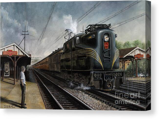 #faatoppicks Canvas Print featuring the painting Mainline Memories by David Mittner