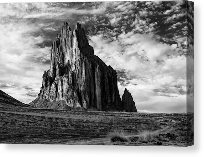 New Mexico Canvas Print featuring the photograph Monolith on the Plateau by Jon Glaser