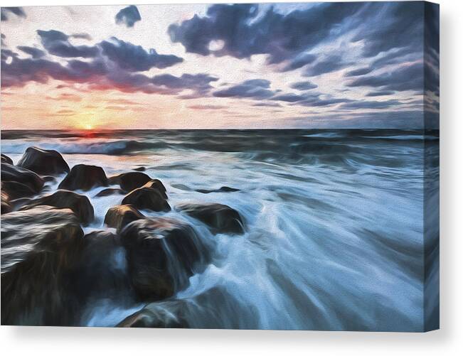 Art Canvas Print featuring the digital art Morning All the Time II by Jon Glaser