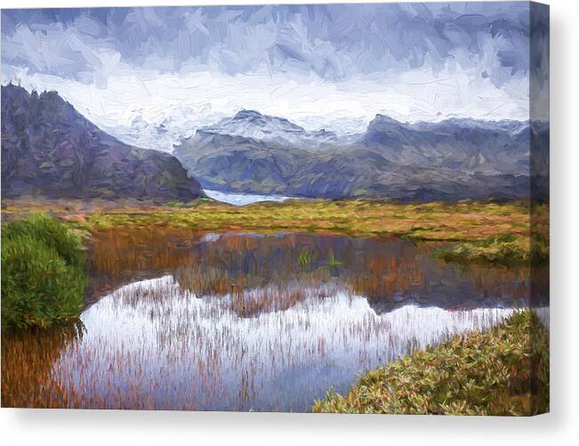 Iceland Canvas Print featuring the digital art Nothing Matters II by Jon Glaser