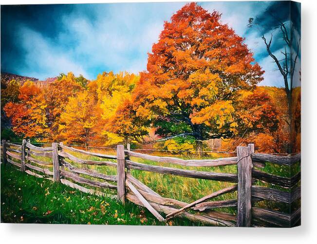 Blue Ridge Mountains Canvas Print featuring the painting Odyssey in Color II by Dan Carmichael